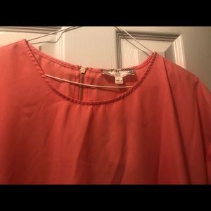 Pink rose vintage blouse size large new with tags